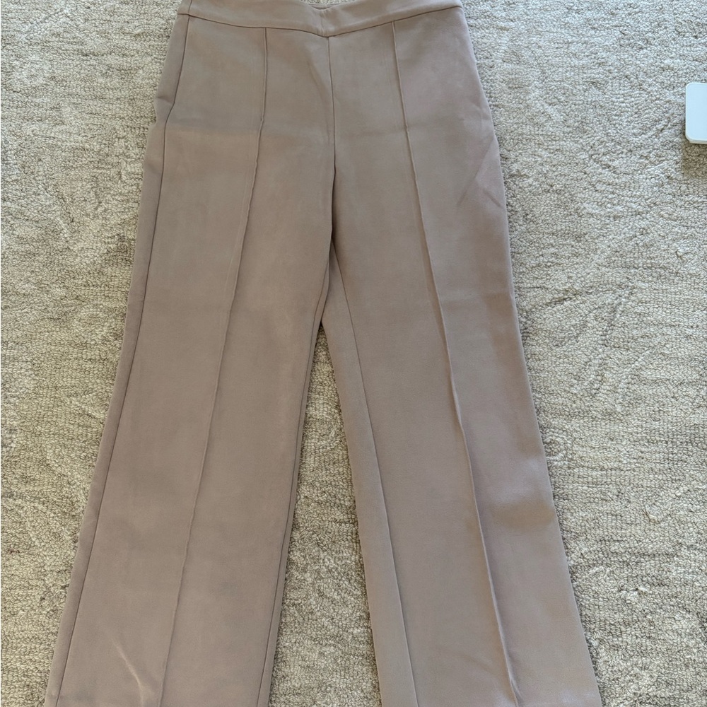 Elegant suede Tan Women's Pants